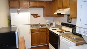 Condo, 2 Bedrooms | Private kitchen | Fridge, coffee/tea maker