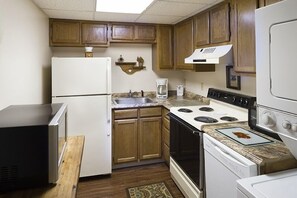 Condo, 2 Bedrooms | Private kitchen | Fridge, coffee/tea maker - Little Pigeon River 508 2BD Condo with Fireplace and Jacuzzi Tub by RedAwning (Pigeon Forge)