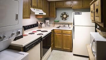 Leilighet, 2 soverom | Eget kjøkken | Kjøleskap og kaffetrakter/tekoker