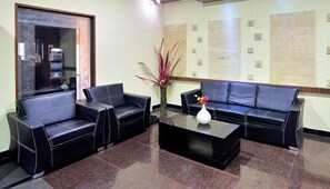 Sitteområde i lobbyen