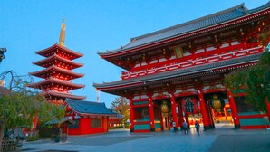 A traditional Japanese temple with a multi-tiered pagoda and a main hall. - Hotel Trend Tobu Asakusa-Eki Kita (Tokyo)
