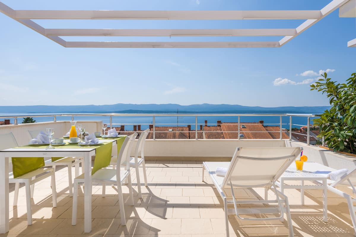 Superior appartement, 1 slaapkamer, uitzicht op zee | Kameruitzicht