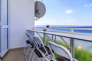 Appartement Standard, 2 grands lits, vue mer | Balcon