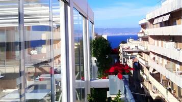 Vue depuis lâhĂ©bergement