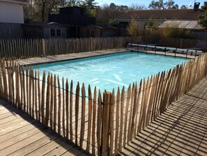Piscine extérieure, piscine chauffée