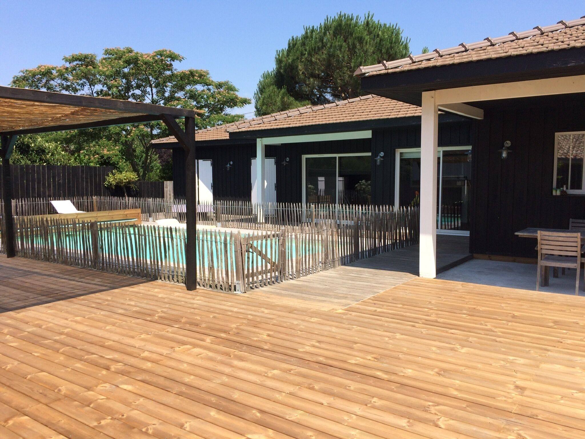 Piscine extérieure, piscine chauffée