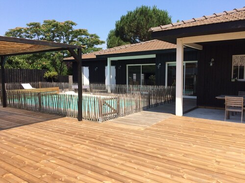 PROMO SEM 14 JUILLET MAISON DU BASSIN AVEC PISCINE chauffée et cloturée