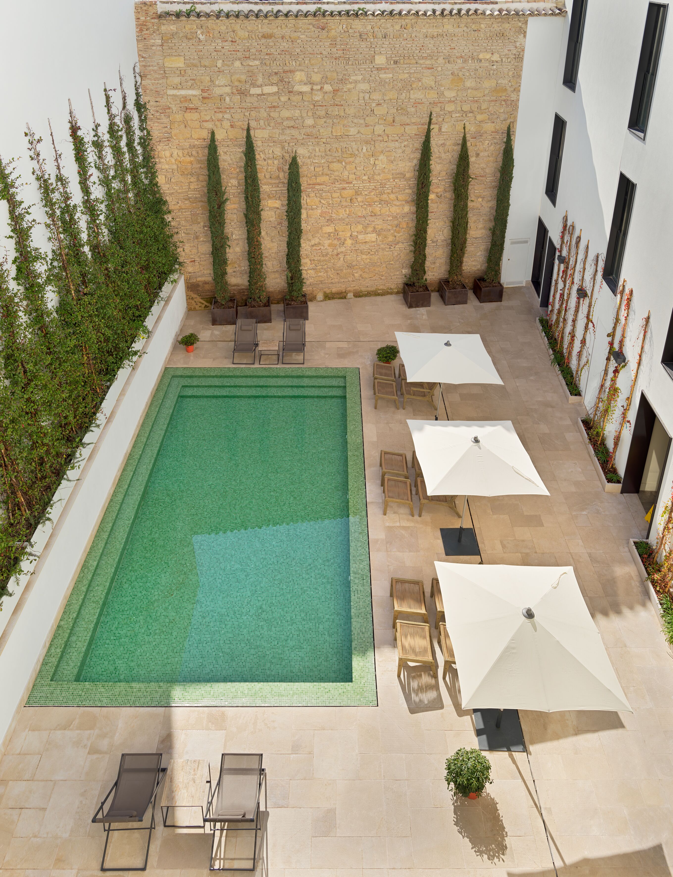 Uitzicht op de binnenplaats