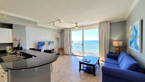 Smart TV, books - 5th Floor On the Beach! Pools, Hot Tub, High Speed Wi-Fi, HBO, King Bed, Bunk (Panama City Beach)