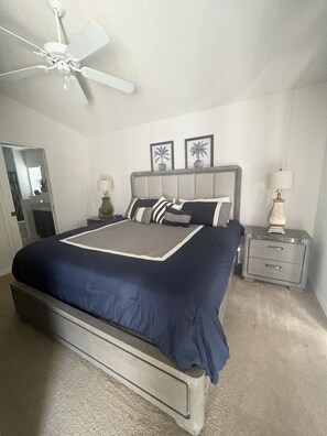 4 bedrooms, in-room safe, iron/ironing board, travel cot