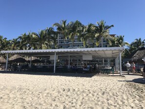 Sun loungers, beach towels