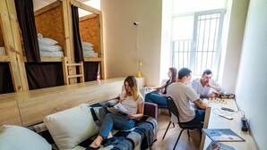 Signature Shared Dormitory | Iron/ironing board, WiFi (free), bed sheets - A1 Hostel (Lviv)