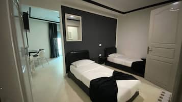 Caja de seguridad en la habitación, cortinas blackout y wifi gratis