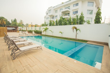 Outdoor pool. Accra Luxury Apartments at The Lul Water