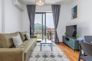 Luxury Apartment, 1 Bedroom (A1) | Living area | Flat-screen TV - Adriatic Residence (Becici)
