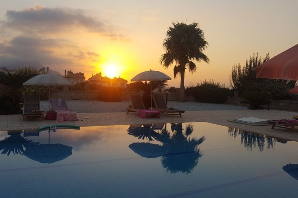 Wonderful sunset at Villa Vounous.