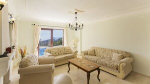 Villa, 6 Bedrooms, Sea View | Living area - Villa Vintage (Kas)