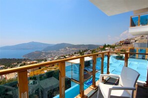 Villa, 3 slaapkamers, uitzicht op zee | Uitzicht vanaf balkon