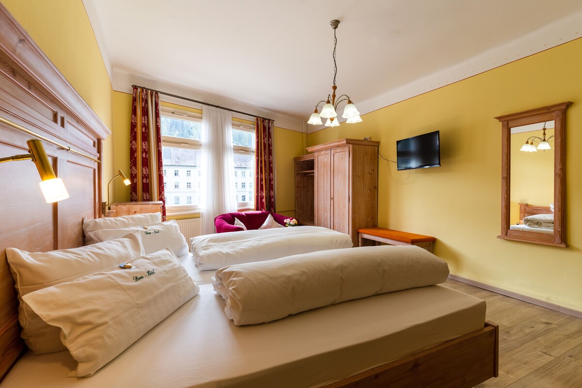 Edredons de pluma, Wi-Fi de cortesia, roupa de cama