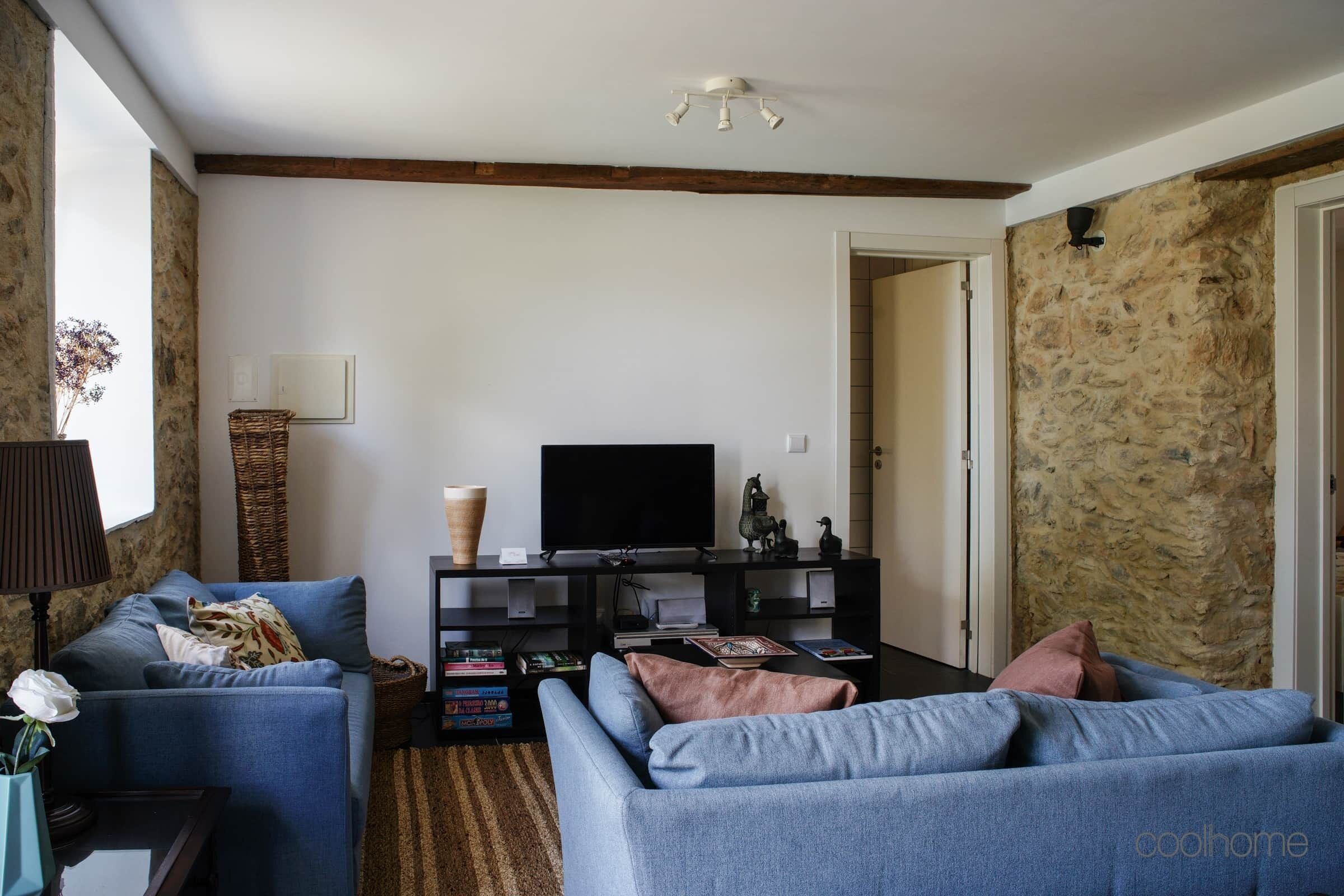 TV connectée, cheminée