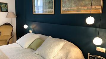 Deluxe Double or Twin Room (La Chambre Bleue) | Premium bedding, pillowtop beds, individually decorated