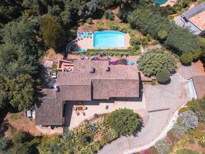 Exterior - Family villa with pool, A/C, sea view and Golden Islands (10 people) (Rayol-Canadel-Sur-Mer)