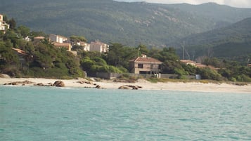 En la playa