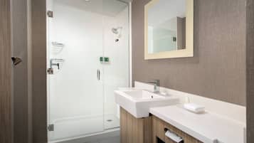 Free toiletries, hair dryer, towels