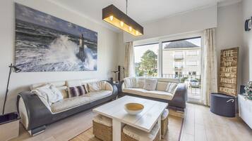 Villa, 4 Bedrooms (Lustucru) | Living area | Flat-screen TV