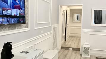 1 chambre, literie de qualité supérieure, couette en duvet d'oie