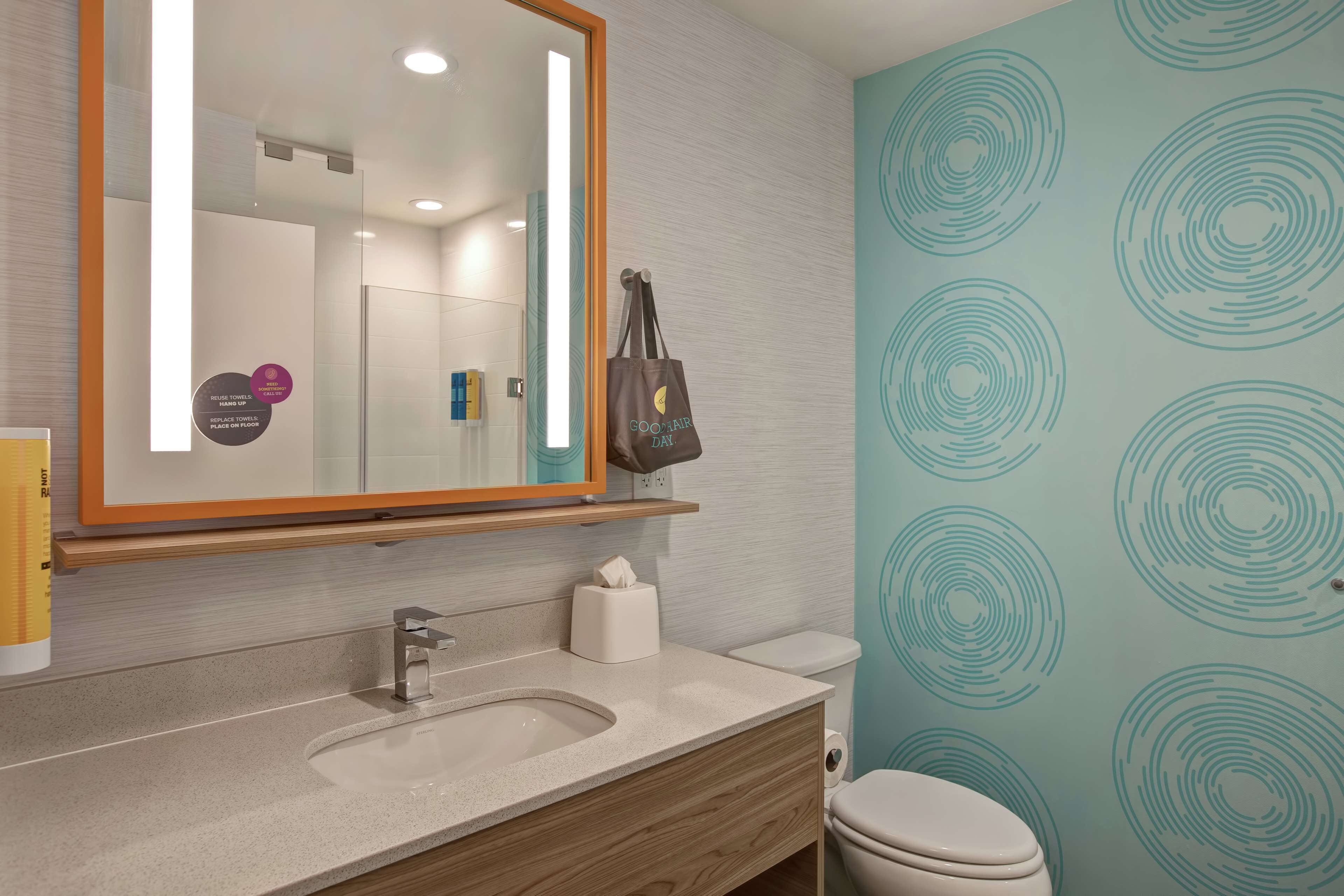 free toiletries, hair dryer, towels