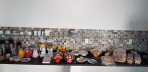 Free daily buffet breakfast