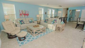 TV, video-game console, table tennis