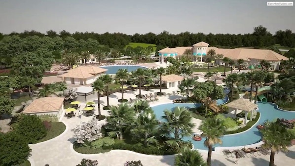 Outdoor pool - Champions Gate 5 Bedroom House w Pool - 4909CG (Davenport)