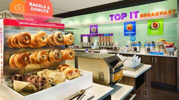 Free daily buffet breakfast