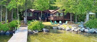 Loon Camps at Waters Edge - Two cute cottages are connected by a screened porch