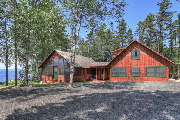 Exterior - Breakwater Lodge - Gorgeous home on the Eastern Shore of Mooselookmeguntic Lake (Rangeley)