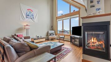 TV, fireplace, DVD player, stereo