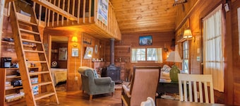 🐾Gray Wulff - This rustic dog friendly camp sits on the shore of Quimby Pond