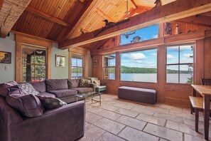 TV, Hulu, DVD player, streaming services - Short Gap - Beautiful home on the western shore of Rangeley Lake (Rangeley)