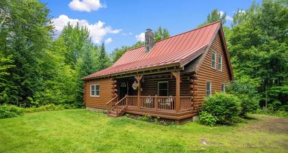 Private Rangeley Log Cabin | ATV & Snowmobile Access | Dog Friendly