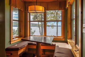 Dining - Windy Cross | Private Waterfront, Dock, Hot Tub & Ping Pong (Rangeley)