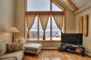 TV, fireplace, DVD player, MP3 dock