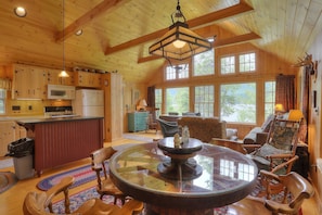 Interior - Gerstley - Quiet, secluded adorable camp on Loon Lake (Rangeley)