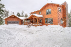 Exterior - Birches - Beautiful log home on peaceful Loon Lake (Rangeley)