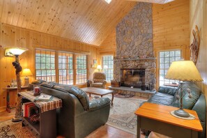 TV, fireplace, DVD player