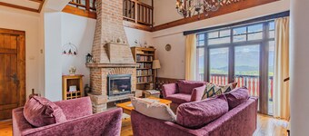 Private Hilltop Villa with Panoramic Bucegi & Piatra Craiului Views | Sleeps 10