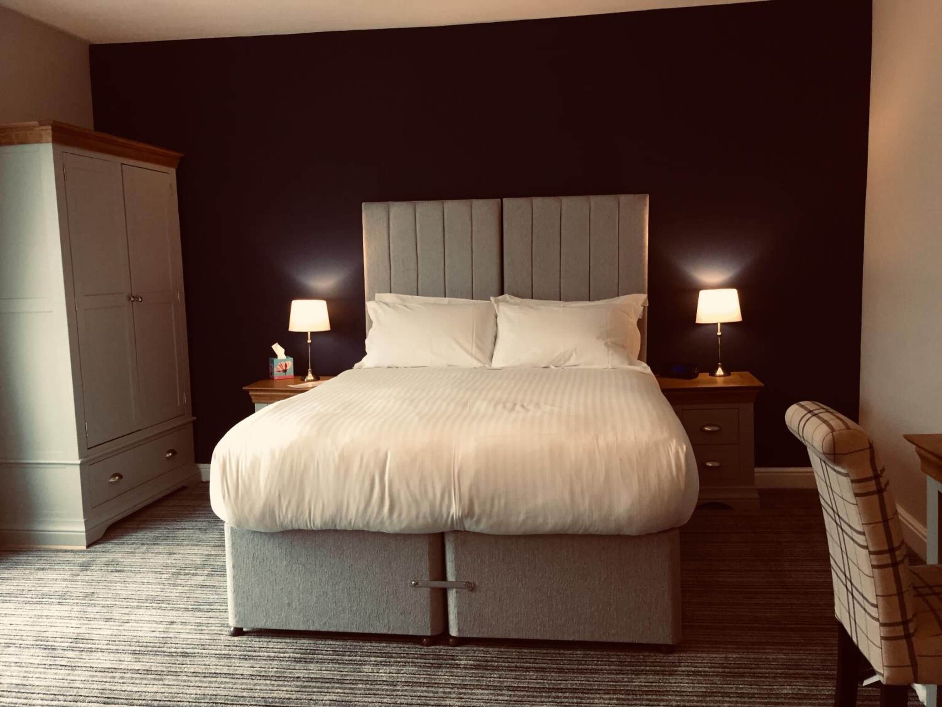 premium bedding, individually decorated, individually furnished, desk