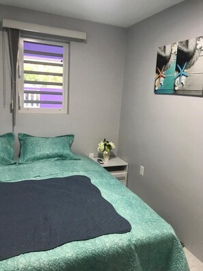 1 多间卧室、熨斗/熨衣板、WiFi、床单