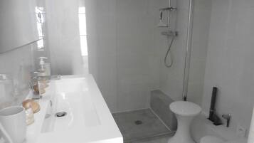 Shower, hair dryer